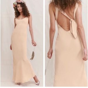 REFORMATION Barletta Dress Champaign Color